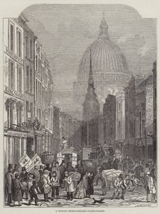 Una Vía Pública de Londres, Fleet-Street de John Wykeham Archer